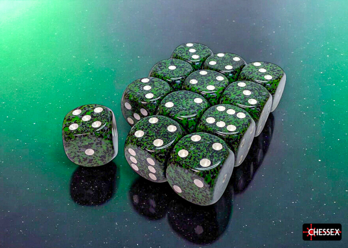 Chessex Speckled Recon 16mm d6 Dice Block (12 ct)