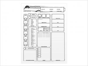 Dungeons & Dragons 5th Edition Character Sheets 2017 - ENGLISH 24ct.